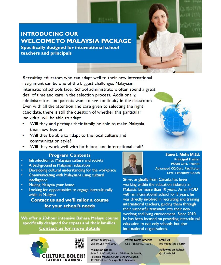 Living & Working in Malaysia-For Educators